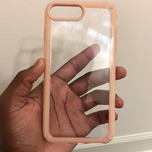 Rose Pink Clear Speck Case